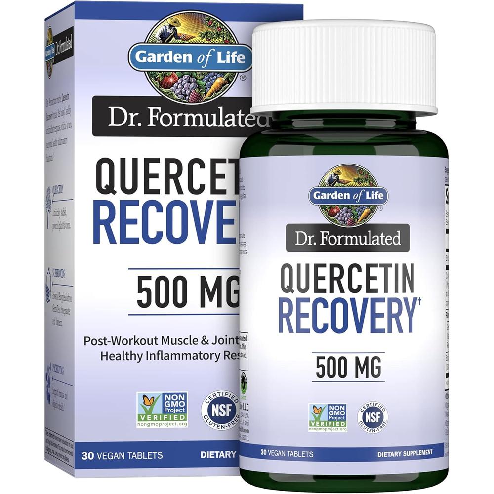 QUERCETINA GARDEN OF LIFE DR. FORMULATED RECOVERY 500 MG + ZINC 11 MG 30 TABLETAS - 1