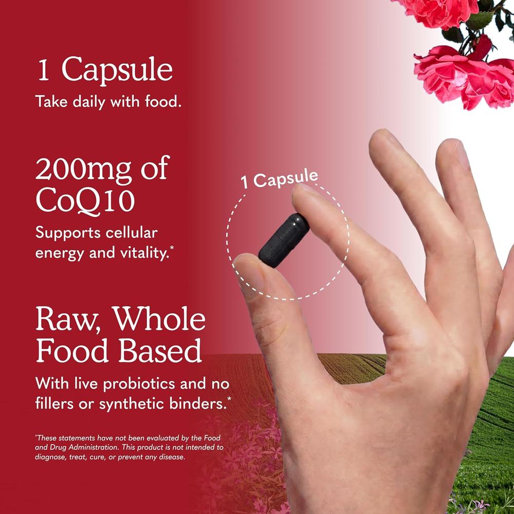 COENZIMA Q10 GARDEN OF LIFE RAW 200 MG + OMEGA 3-6-9 60 CÁPSULAS - 6