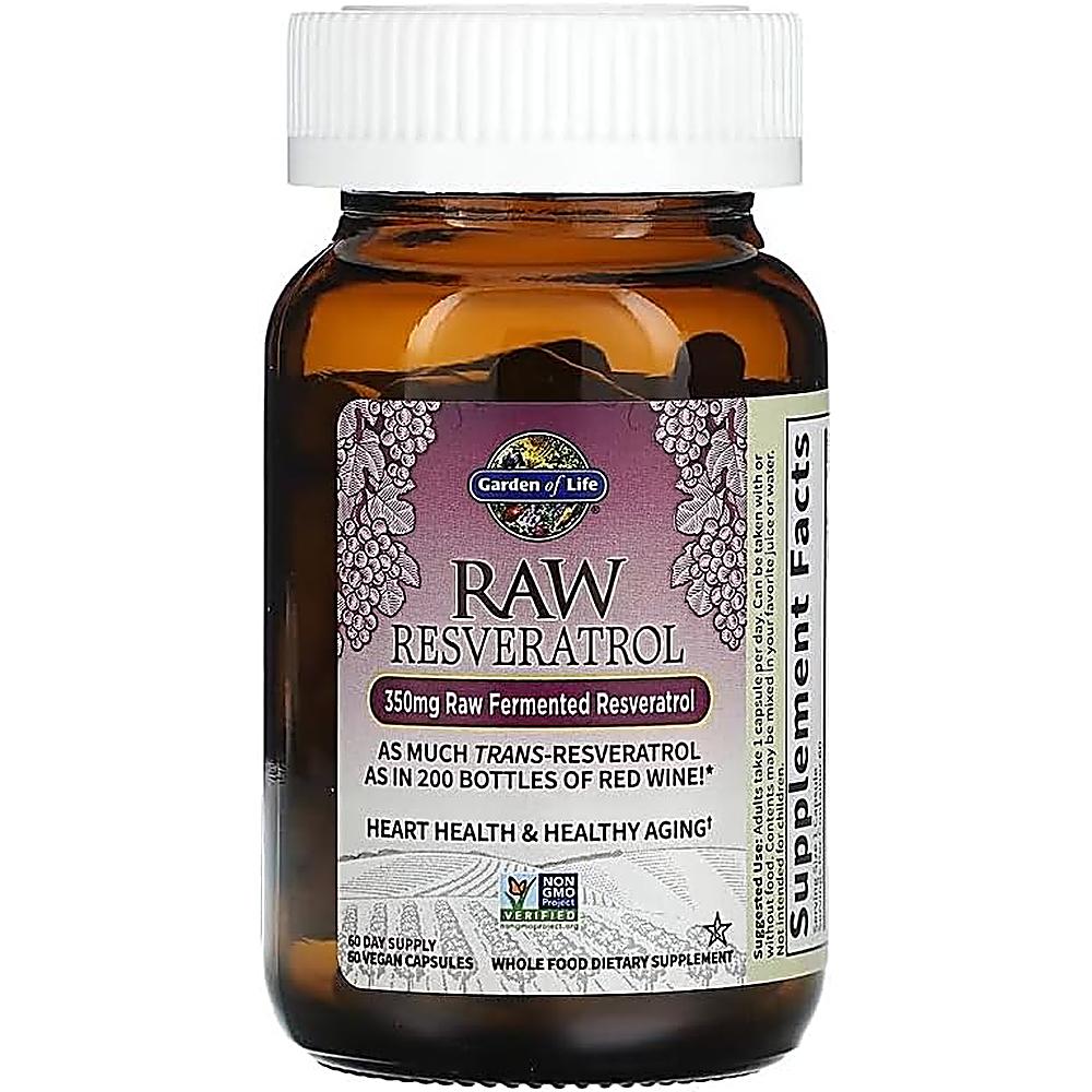 RESVERATROL GARDEN OF LIFE RAW 350 MG 60 CÁPSULAS - 3