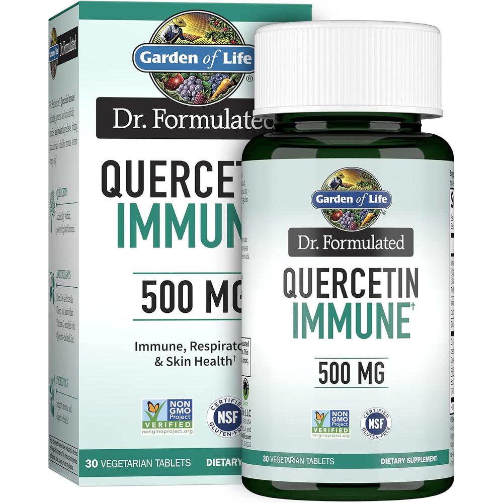 QUERCETINA GARDEN OF LIFE DR. FORMULATED IMMUNE 500 MG + VITAMINA C + D3 30 TABLETAS - 1