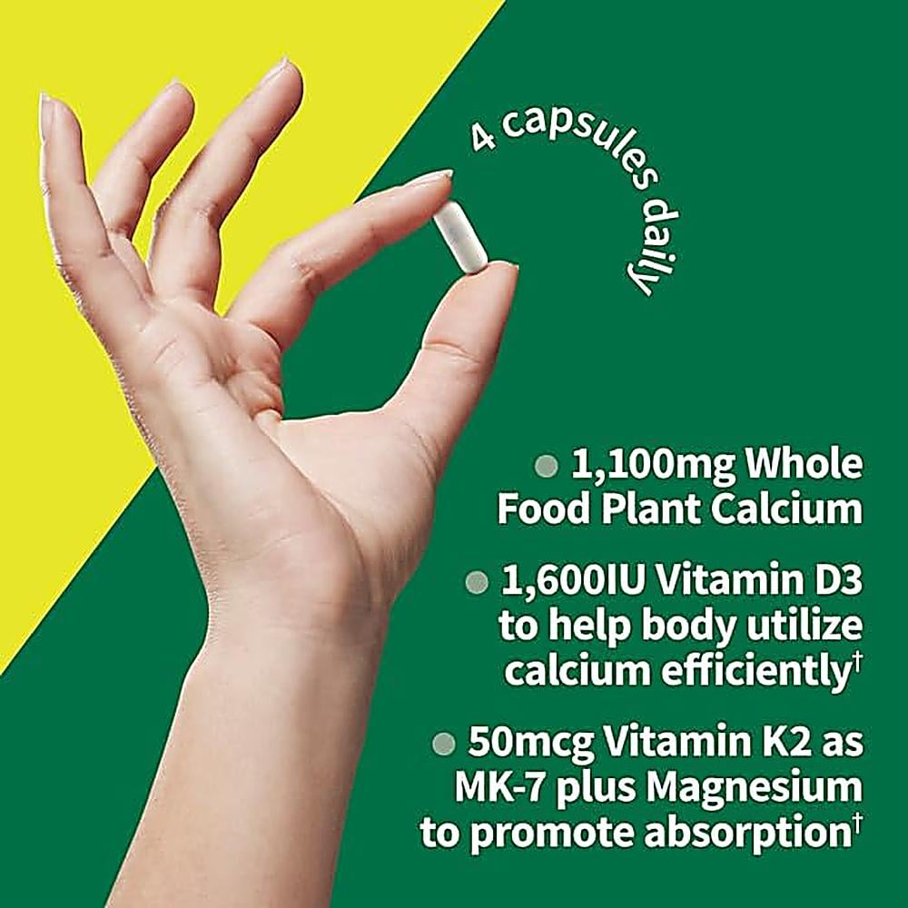 CALCIO GARDEN OF LIFE VITAMIN CODE RAW CON MAGNESIO + D3 + K2 60 CÁPSULAS - 4