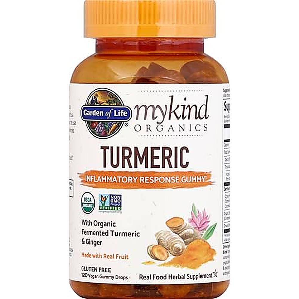 CÚRCUMA GARDEN OF LIFE ORGANICS CURCUMINA 50 MG 120 GOMITAS | PACK 2 - 2