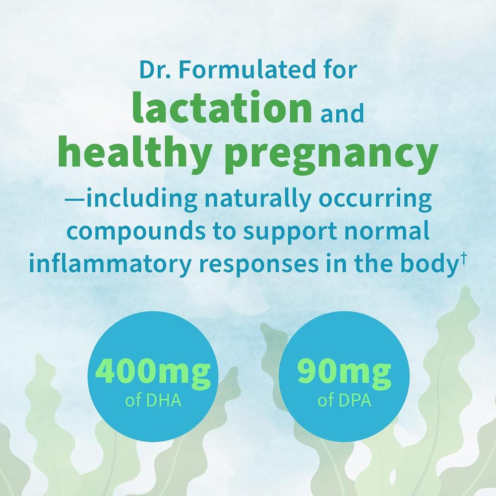 OMEGA 3 DHA VEGANO GARDEN OF LIFE DR. FORMULATED PRENATAL 400 MG + DPA 90 MG 30 CÁPSULAS - 3