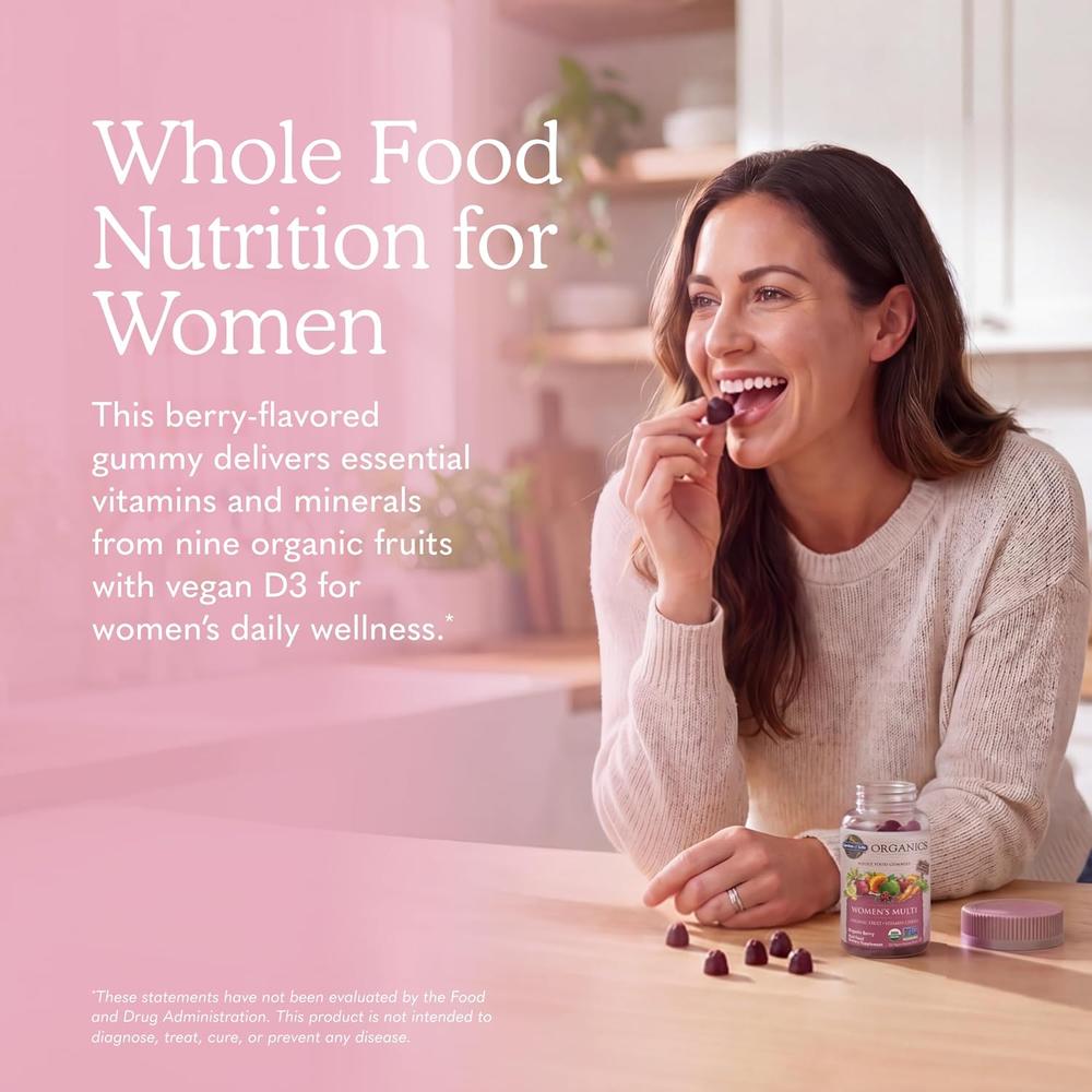 MULTIVITAMÍNICO GARDEN OF LIFE ORGANICS WOMEN'S MULTI BERRY 120 GOMITAS - 2