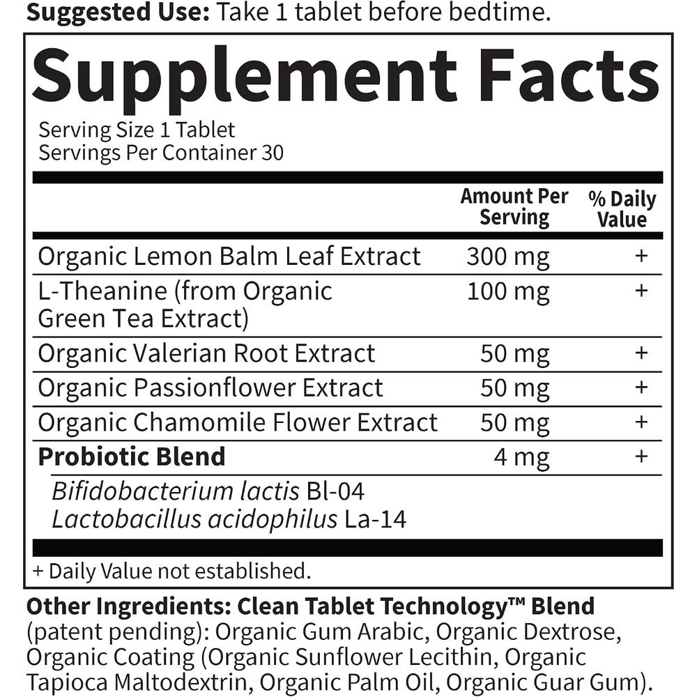 SLEEP WELL GARDEN OF LIFE ORGANICS 30 TABLETAS | PACK 2 - 6