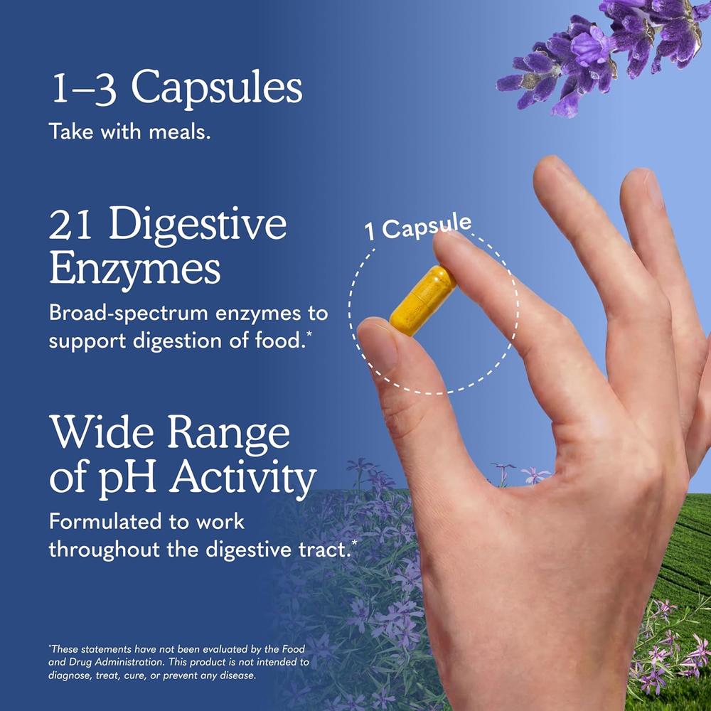ENZIMAS DIGESTIVAS GARDEN OF LIFE OMEGA-ZYME ULTRA 21 ENZIMAS 180 CÁPSULAS - 5