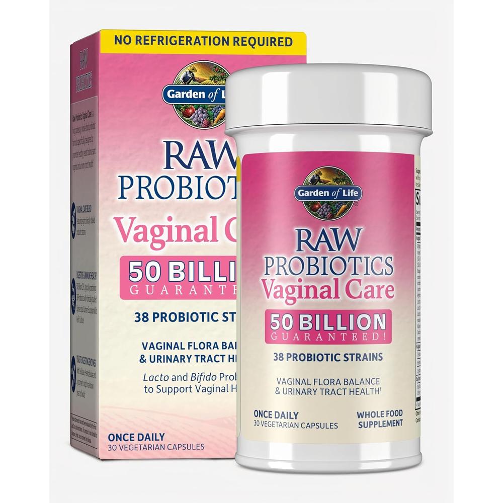 PROBIÓTICO GARDEN OF LIFE RAW CARE SHELF STABLE 50 BILLONES 38 CEPAS 30 CÁPSULAS - 1