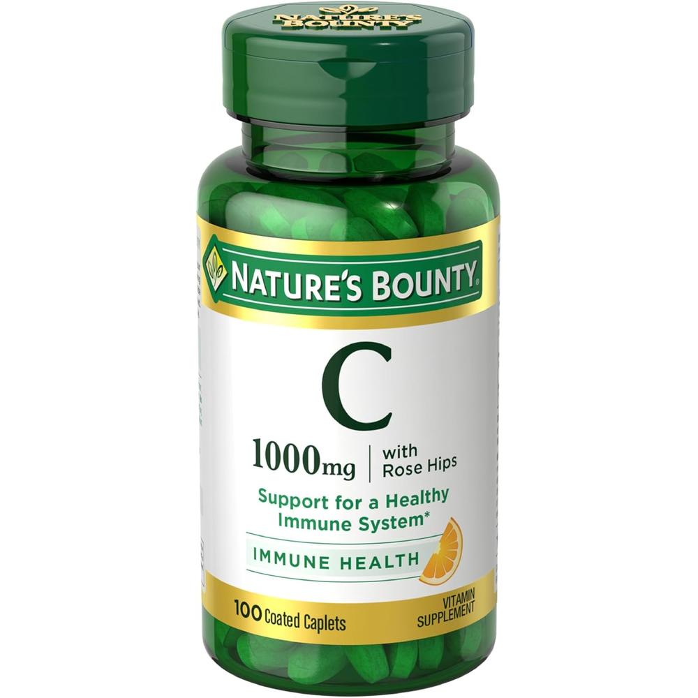 VITAMINA C NATURE'S BOUNTY 1000 MG + ROSA MOSQUETA 100 TABLETAS - 1