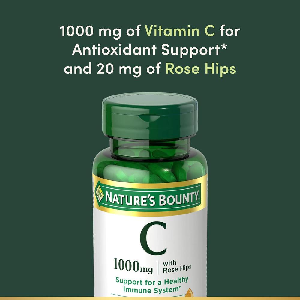 VITAMINA C NATURE'S BOUNTY 1000 MG + ROSA MOSQUETA 100 TABLETAS - 3
