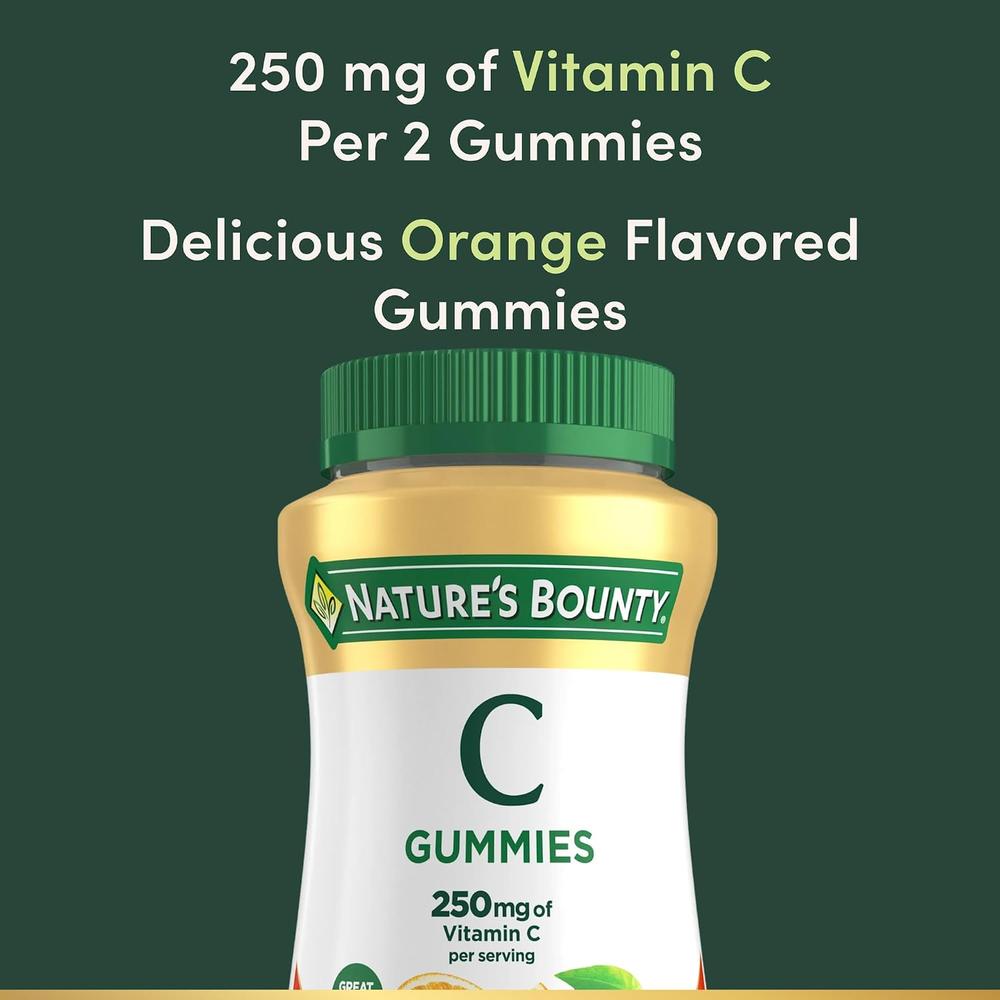VITAMINA C NATURE'S BOUNTY 250 MG NARANJA 80 GOMITAS | PACK 2 - 4