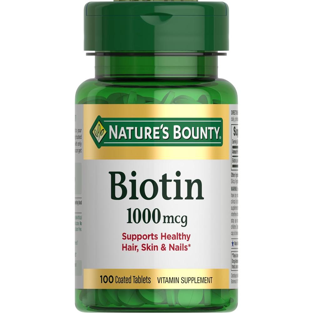 BIOTINA NATURE'S BOUNTY 1000 MCG 100 TABLETAS - 1