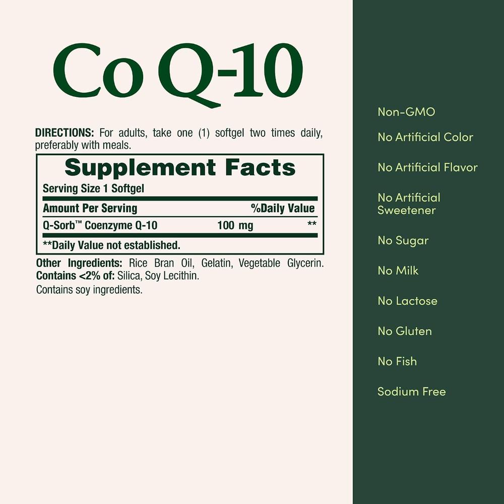 COENZIMA Q10 NATURE'S BOUNTY 100 MG 45 CÁPSULAS BLANDAS - 5