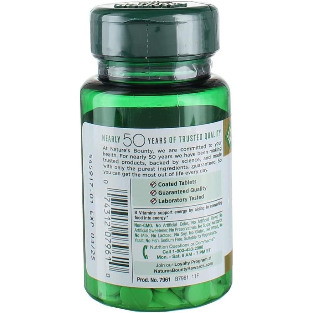 BIOTINA NATURE'S BOUNTY 1000 MCG FRESA 100 TABLETAS | PACK 3 - 2