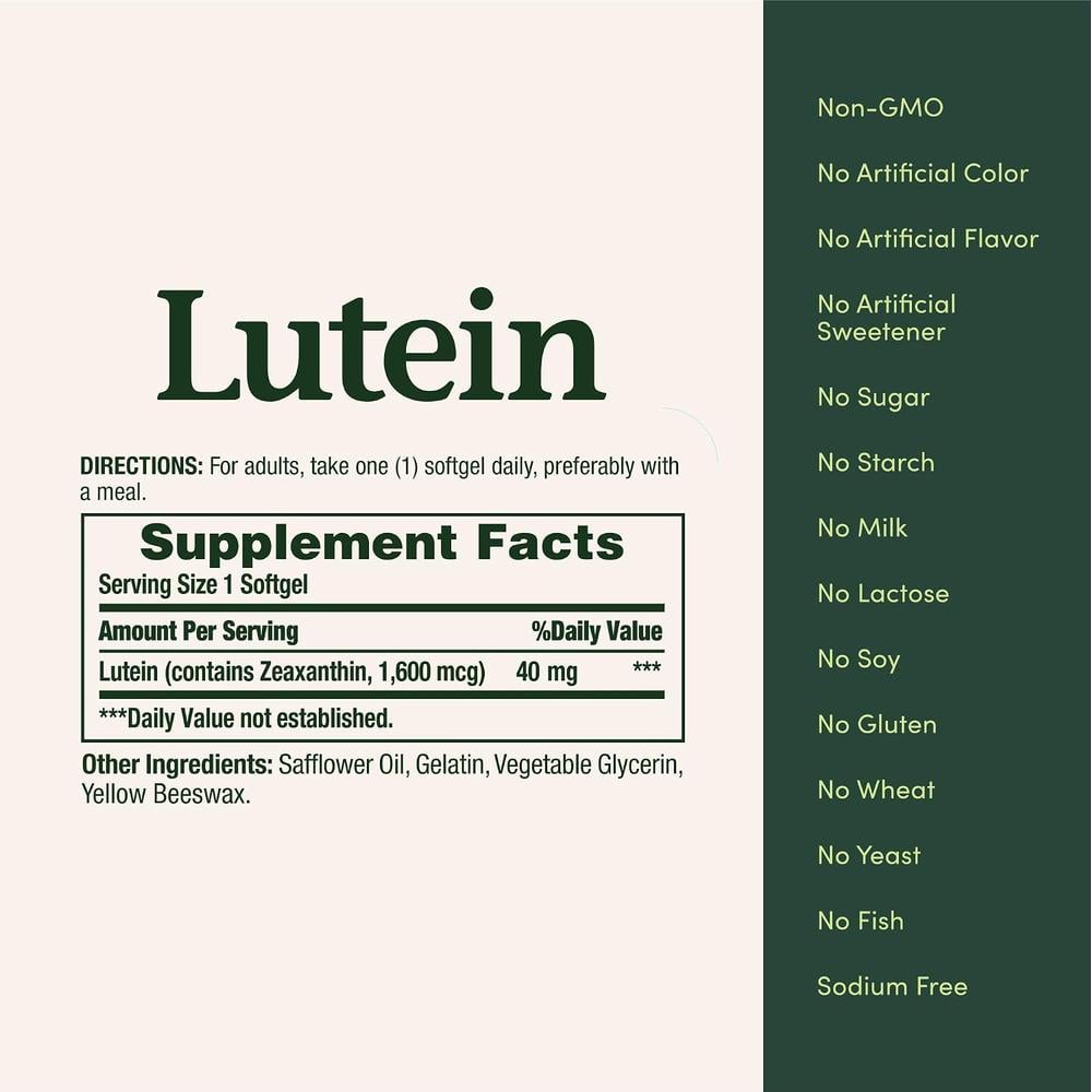 LUTEÍNA NATURE'S BOUNTY 40 MG 30 CÁPSULAS BLANDAS | PACK 2 - 5