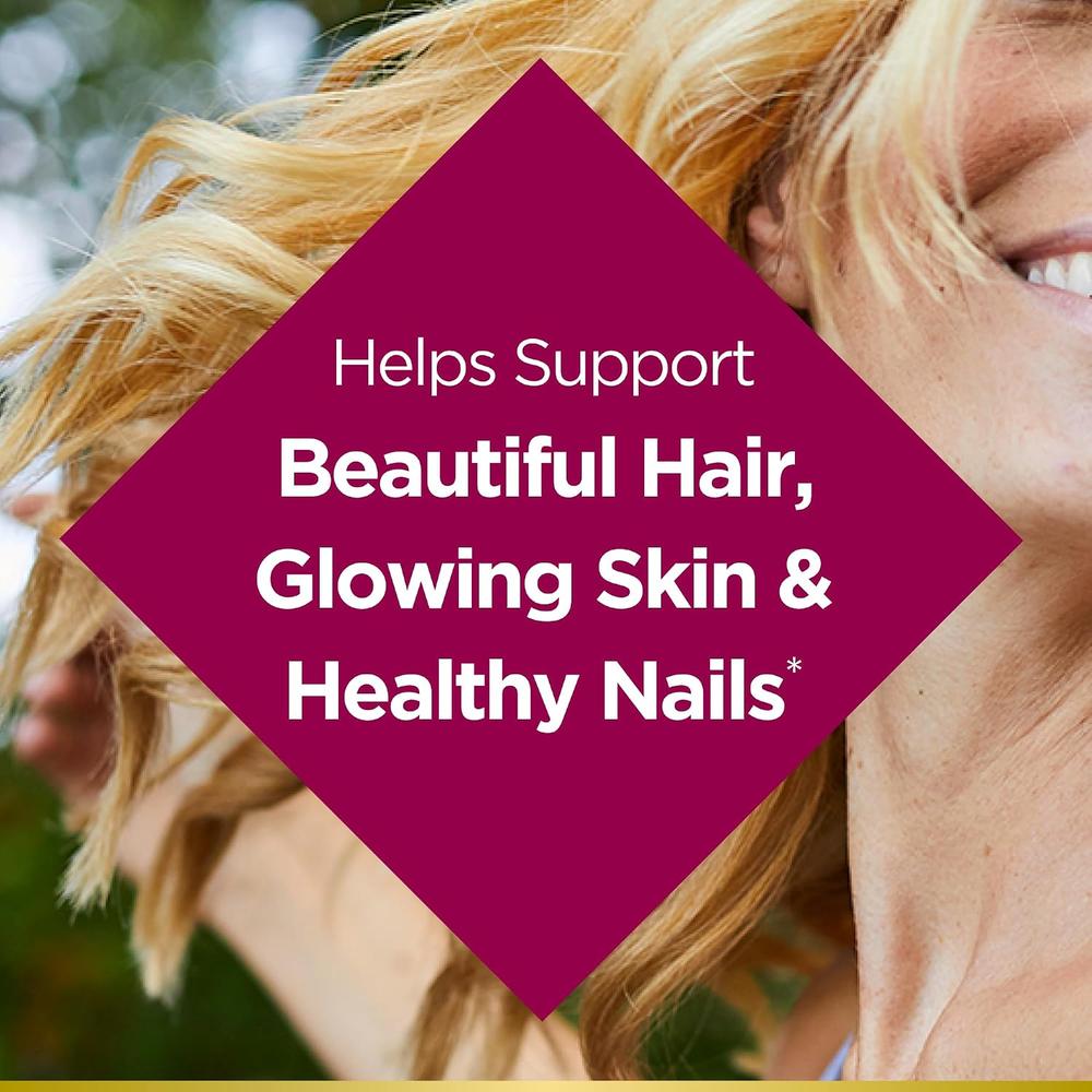 CABELLO PIEL Y UĂAS NATURE'S BOUNTY + BIOTINA 3000 MCG 60 TABLETAS | PACK 2 - 6