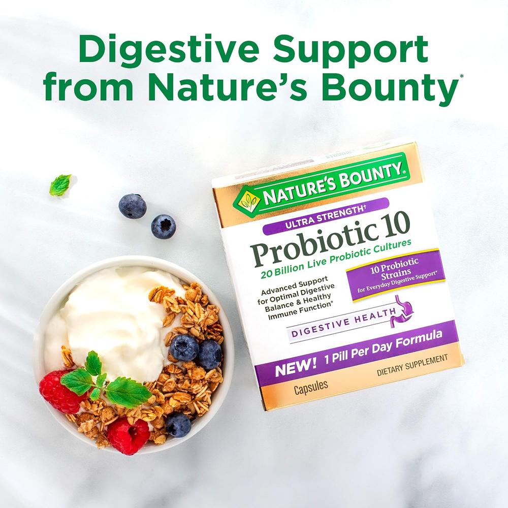PROBIÓTICO ACIDOPHILUS NATURE'S BOUNTY 100 TABLETAS - 6