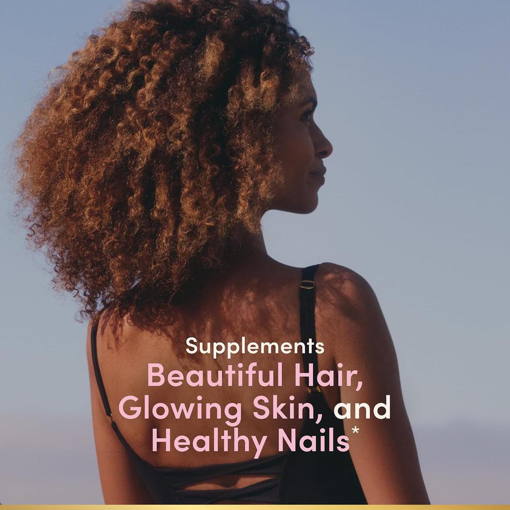 CABELLO PIEL Y UÑAS EXTRA STRENGTH NATURE'S BOUNTY + BIOTINA 5000 MCG 150 CÁPSULAS BLANDAS - 2