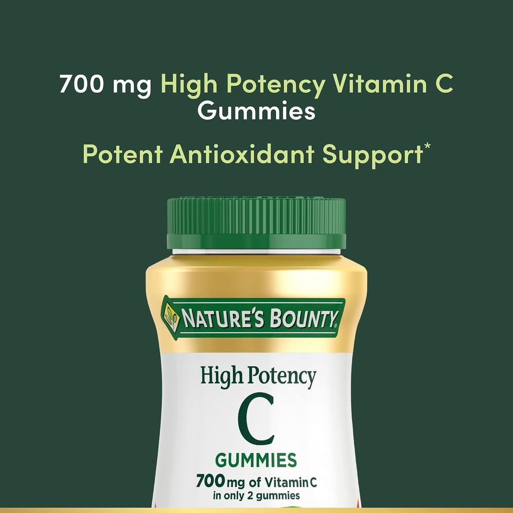 VITAMINA C NATURE'S BOUNTY 700 MG NARANJA 60 GOMITAS - 3