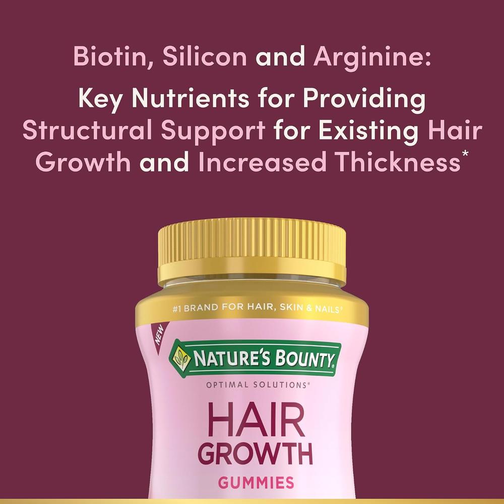 HAIR GROWTH NATURE'S BOUNTY ADVANCED HAIR COMPLEX 60 GOMITAS - 3