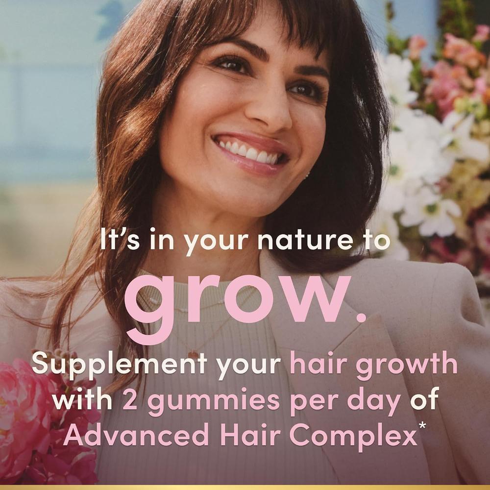 HAIR GROWTH NATURE'S BOUNTY ADVANCED HAIR COMPLEX 60 GOMITAS - 4