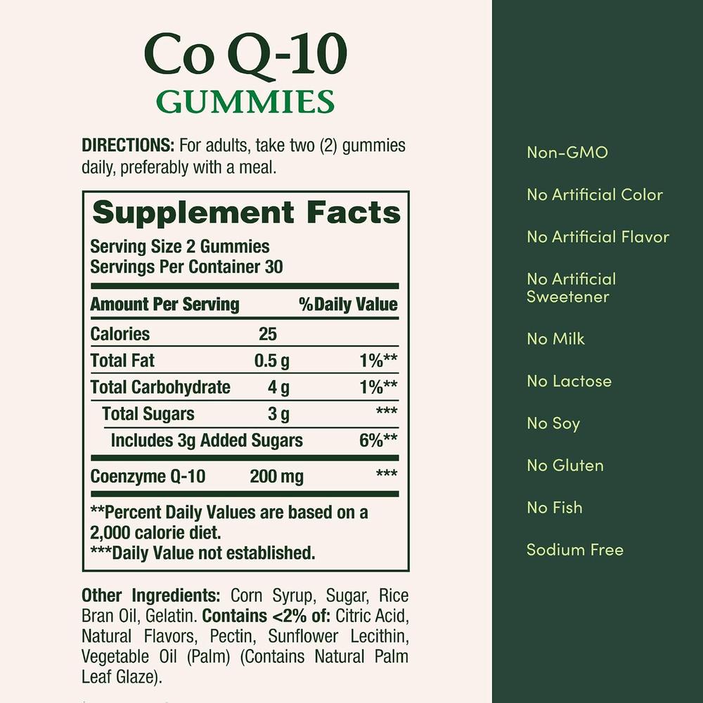 COENZIMA Q10 NATURE'S BOUNTY 200 MG 60 GOMITAS - 5