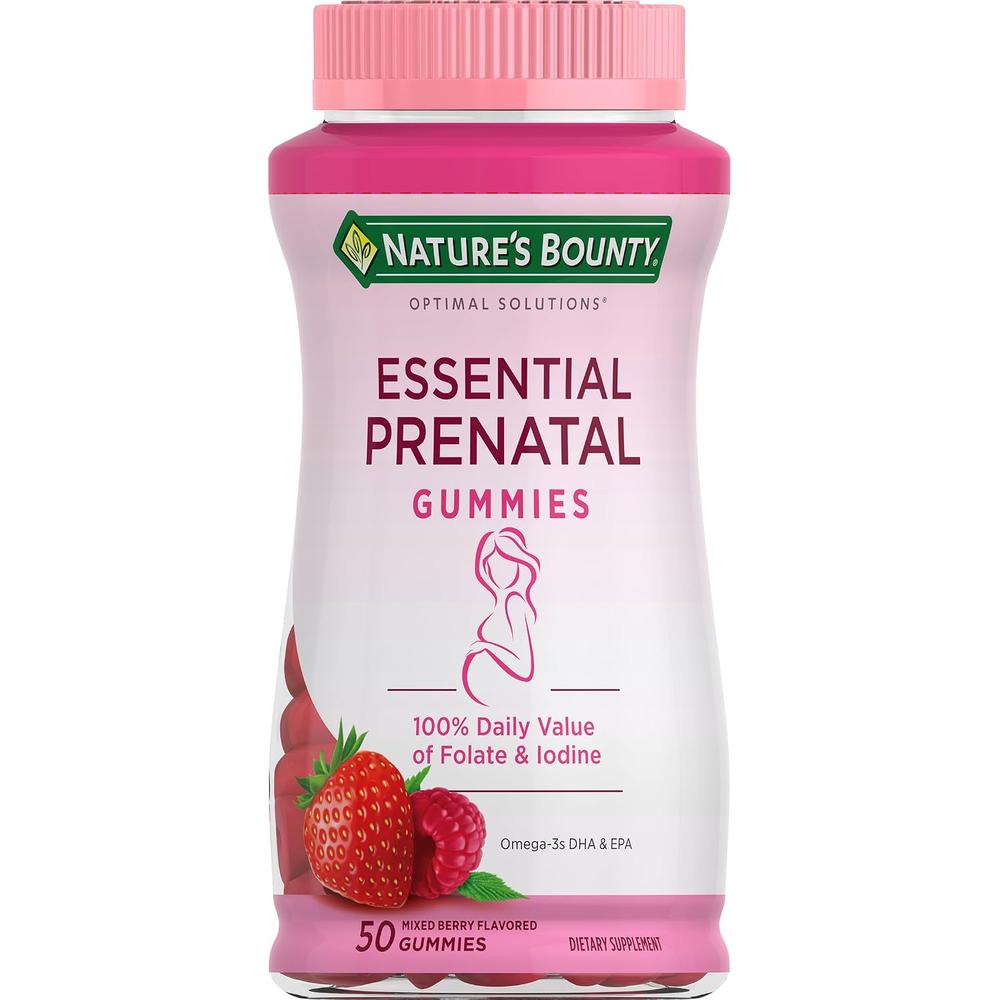 MULTIVITAMÍNICO PRENATAL NATURE'S BOUNTY 50 GOMITAS - 1