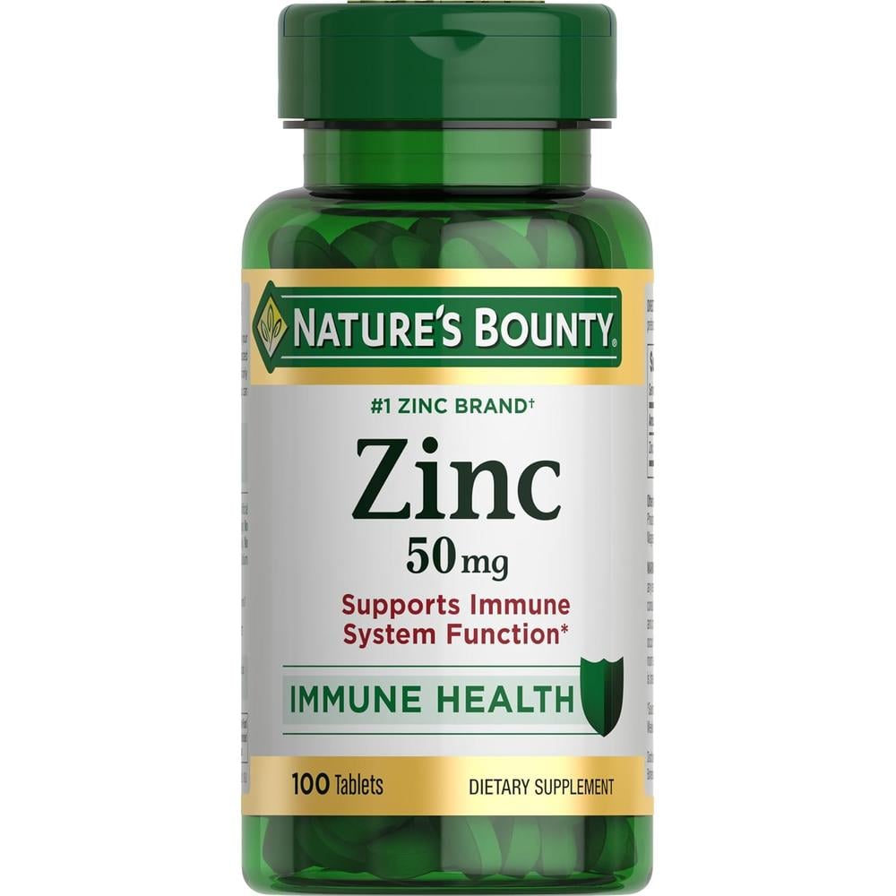 ZINC NATURE'S BOUNTY 50 MG 100 TABLETAS - 1