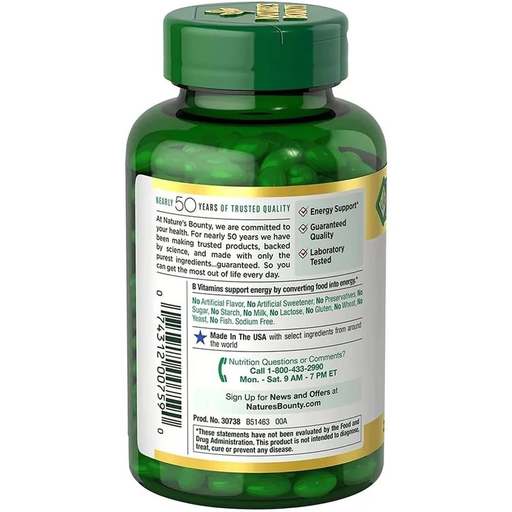 BIOTINA NATURE'S BOUNTY 10000 MCG 250 CÁPSULAS BLANDAS - 2