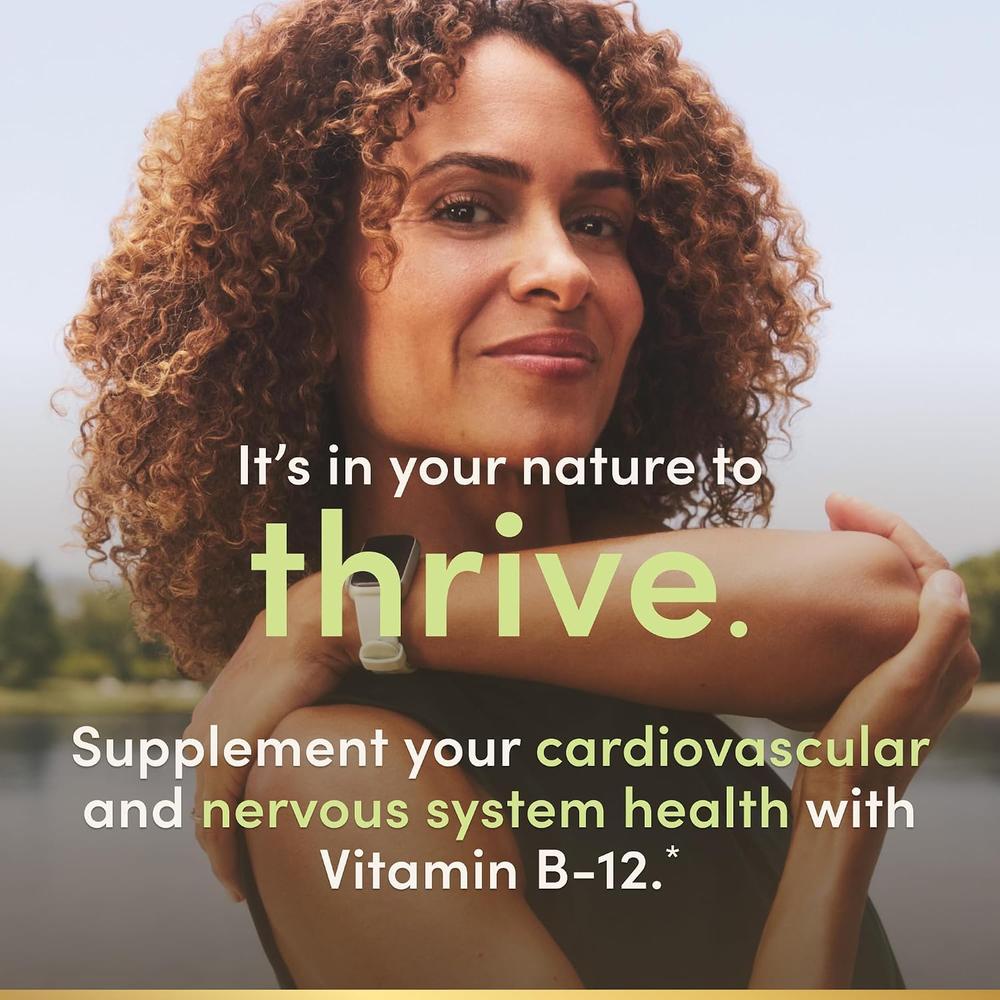 VITAMINA B12 METILCOBALAMINA NATURE'S BOUNTY 1000 MCG 60 TABLETAS - 4