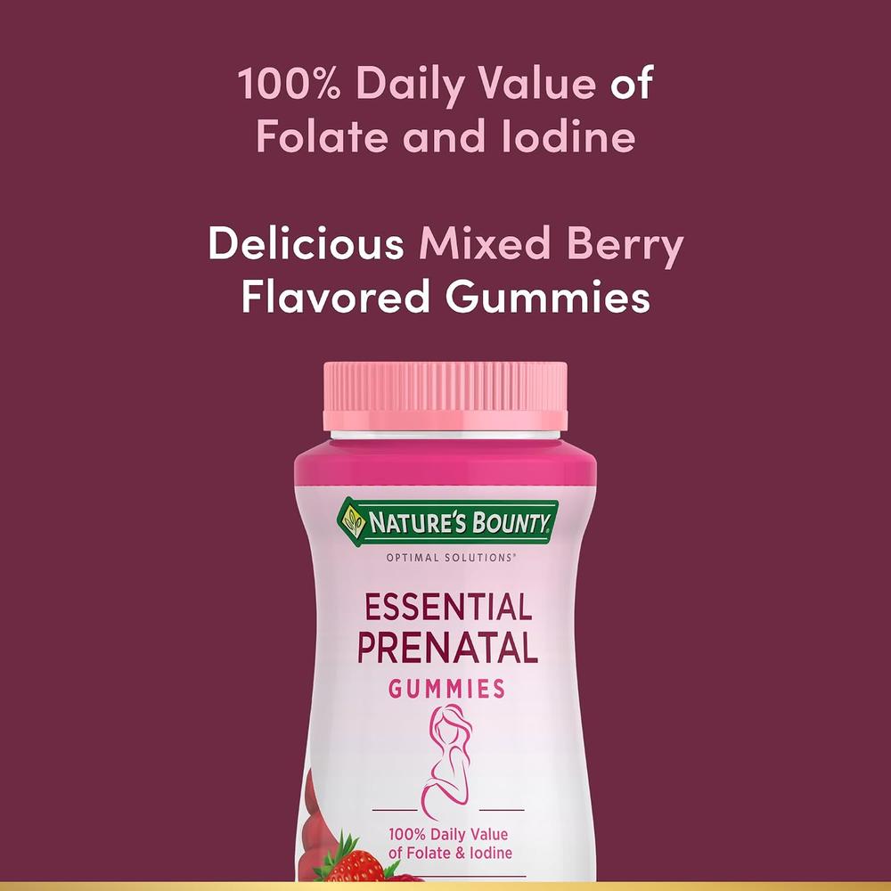MULTIVITAMÍNICO PRENATAL NATURE'S BOUNTY 50 GOMITAS | PACK 3 - 4