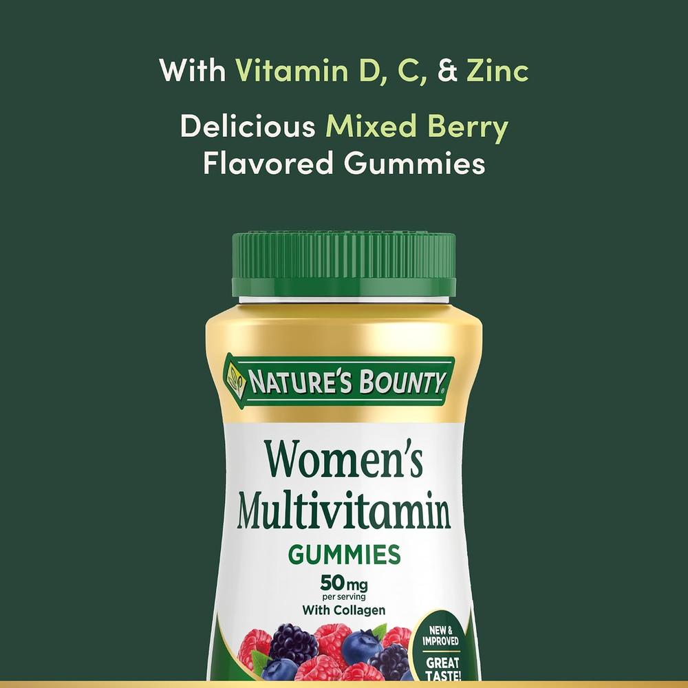 MULTIVITAMÍNICO MUJER NATURE'S BOUNTY 80 GOMITAS - 4