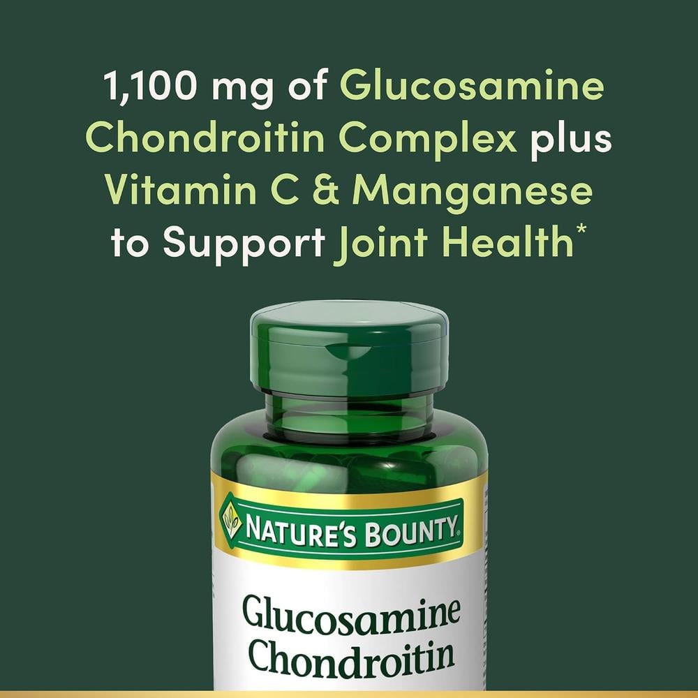 GLUCOSAMINA + CONDROITINA NATURE'S BOUNTY 110 CÁPSULAS - 3