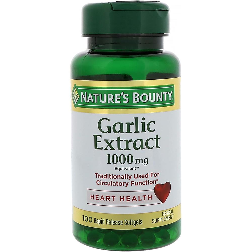 AJO NATURE'S BOUNTY 1000 MG 100 CÁPSULAS BLANDAS | PACK 3 - 1