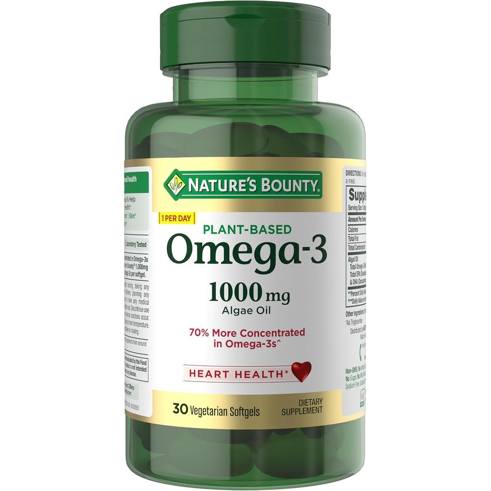 OMEGA 3 VEGETAL NATURE'S BOUNTY 520 MG 30 CÁPSULAS BLANDAS - 1