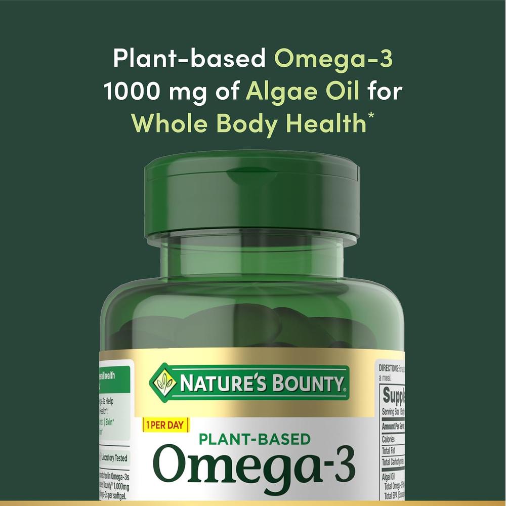 OMEGA 3 VEGETAL NATURE'S BOUNTY 520 MG 30 CÁPSULAS BLANDAS - 3