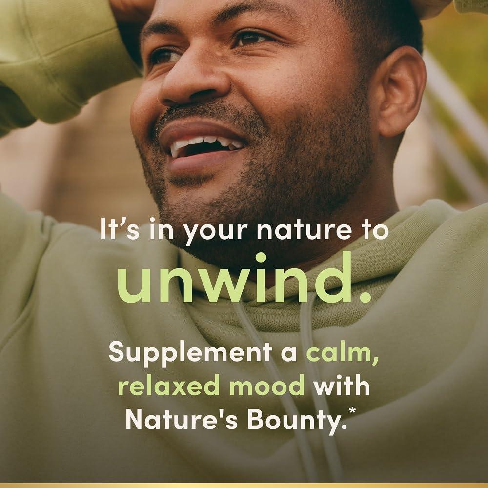 ASHWAGANDHA KSM-66 NATURE'S BOUNTY 600 MG + L-TEANINA 200 MG 50 TABLETAS - 4