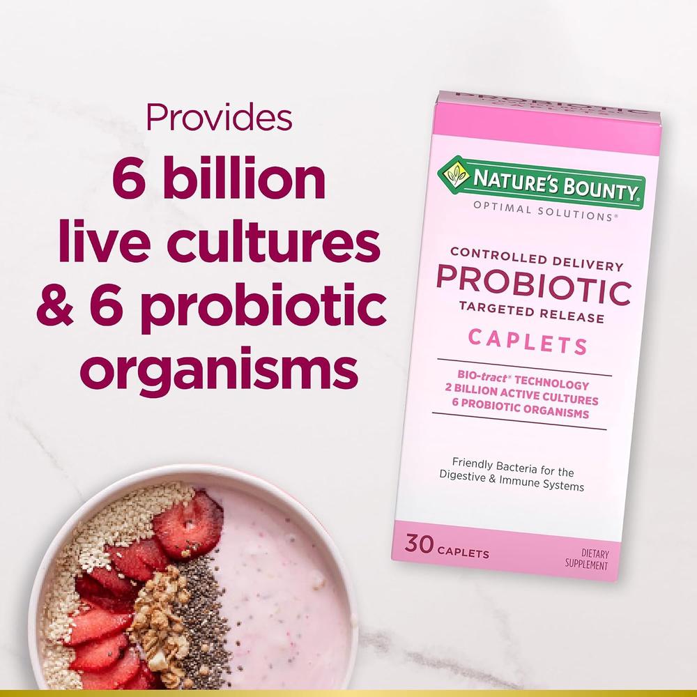 PROBIÓTICO CONTROLLED DELIVERY NATURE'S BOUNTY 2 BILLONES 30 TABLETAS | PACK 2 - 5
