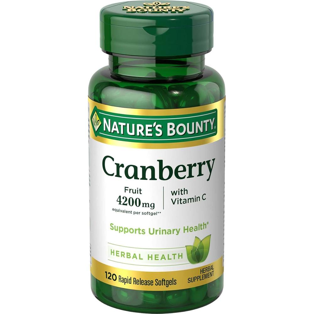 CRANBERRY NATURE'S BOUNTY 4200 MG + VITAMINA C 120 CÁPSULAS BLANDAS - 1