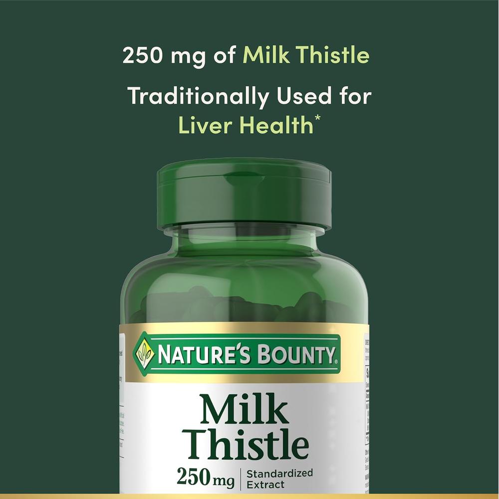 CARDO MARIANO NATURE'S BOUNTY 250 MG 200 CÁPSULAS - 3