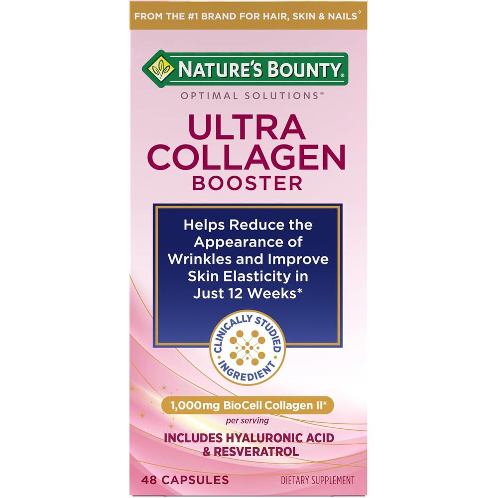 ULTRA COLLAGEN BOOSTER NATURE'S BOUNTY BIOCELL COLLAGEN 1000 MG 48 CÁPSULAS - 1
