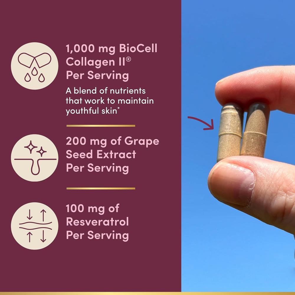 ULTRA COLLAGEN BOOSTER NATURE'S BOUNTY BIOCELL COLLAGEN 1000 MG 48 CÁPSULAS - 3