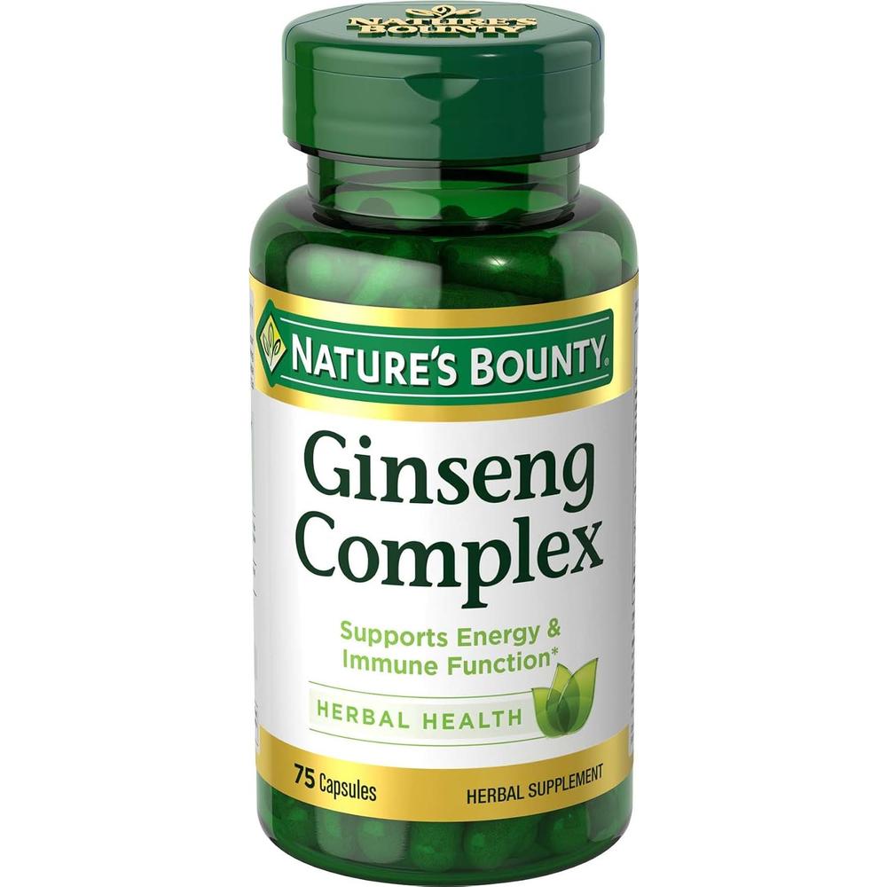 COMPLEJO DE GINSENG NATURE'S BOUNTY 75 CÁPSULAS - 1