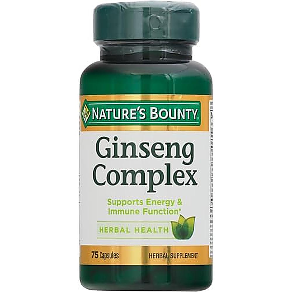 COMPLEJO DE GINSENG NATURE'S BOUNTY 75 CÁPSULAS - 3