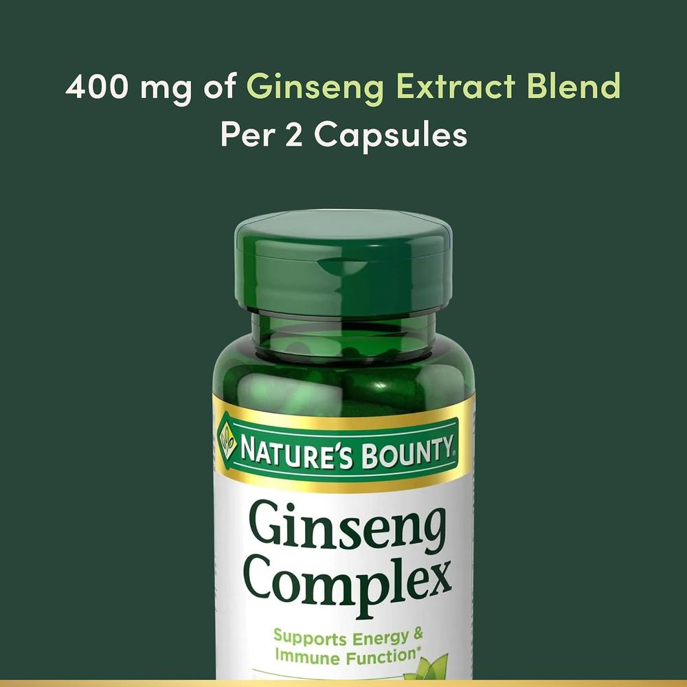 COMPLEJO DE GINSENG NATURE'S BOUNTY 75 CÁPSULAS - 4