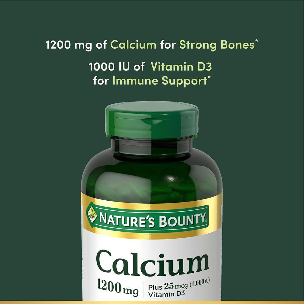 CALCIO NATURE'S BOUNTY 1200 MG + VITAMINA D3 220 CÁPSULAS BLANDAS - 3