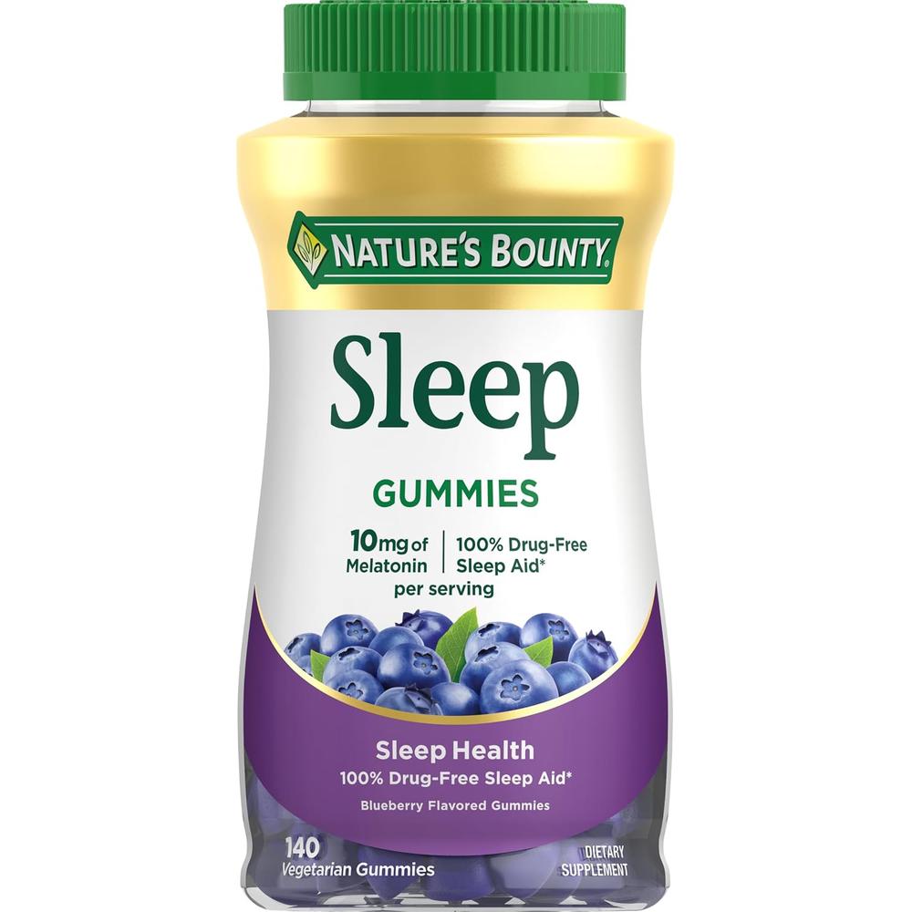 MELATONINA NATURE'S BOUNTY 10 MG ARÁNDANO 140 GOMITAS - 1