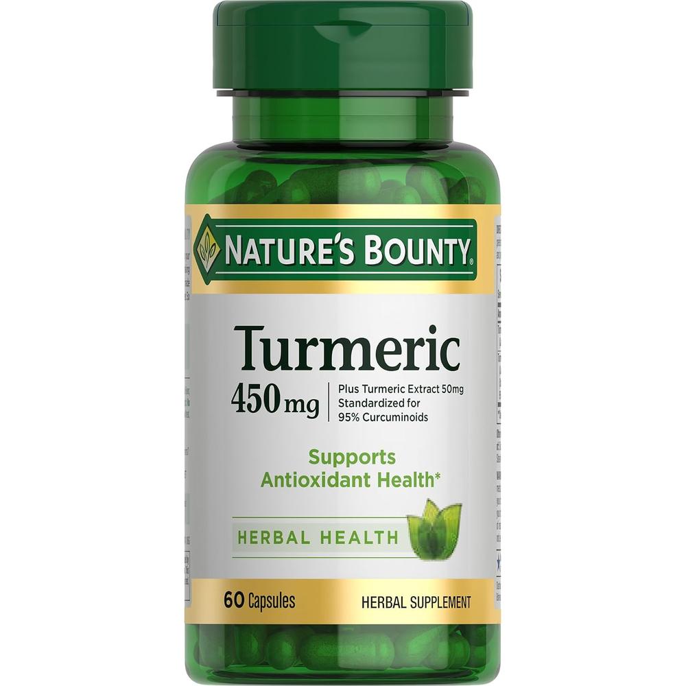 CÚRCUMA NATURE'S BOUNTY 450 MG 60 CÁPSULAS - 1