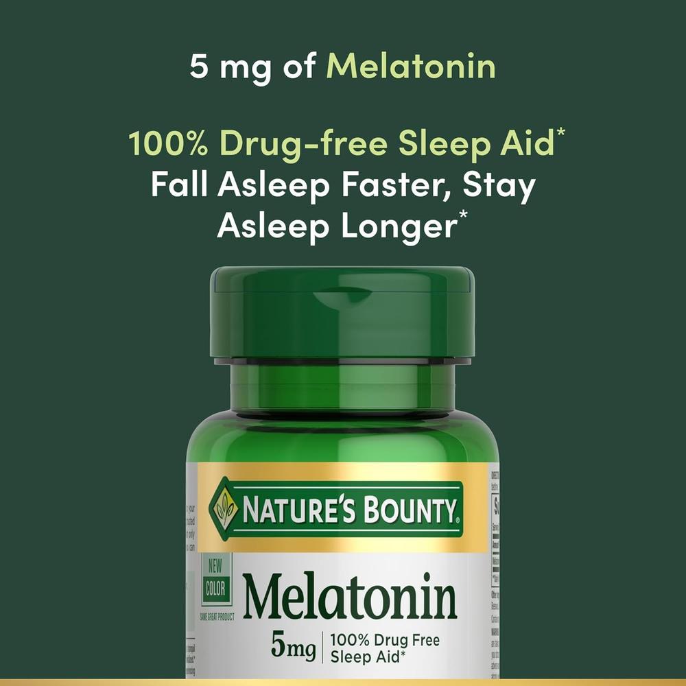 MELATONINA NATURE'S BOUNTY 5 MG 90 CÁPSULAS BLANDAS | PACK 4 - 3