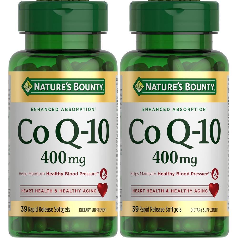 COENZIMA Q10 NATURE'S BOUNTY 400 MG 39 CÁPSULAS BLANDAS | PACK 2 - 1