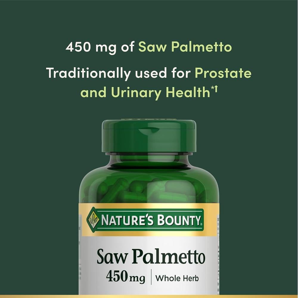 SAW PALMETTO NATURE'S BOUNTY 450 MG 250 CÁPSULAS - 3